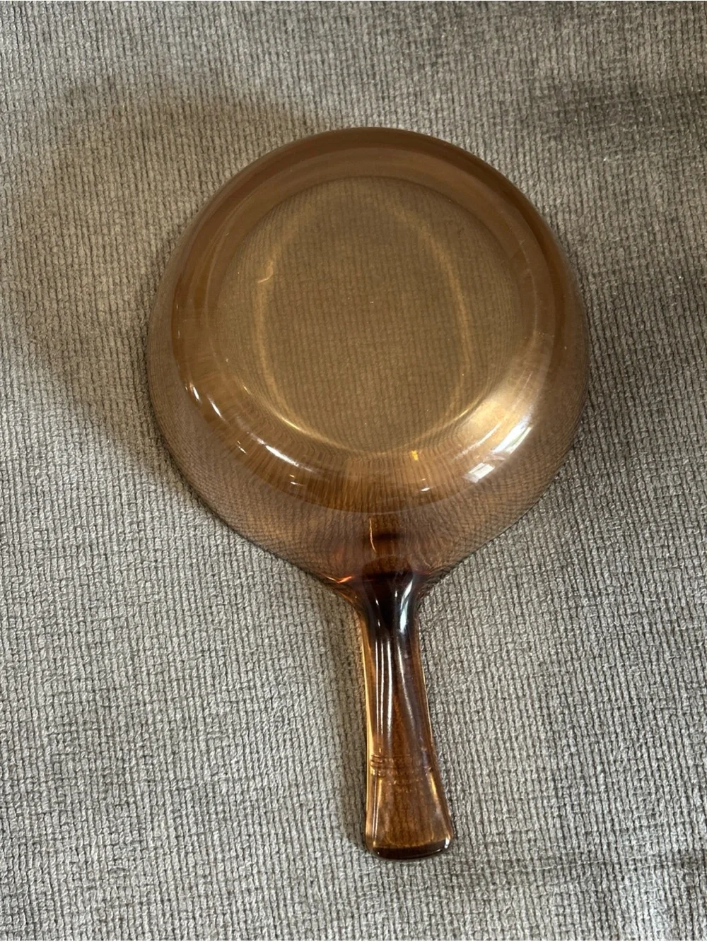 Vintage Vision by Corning Amber Glass 0.5 L Sauce Pan Pot USA W/Pyrex Lid USA